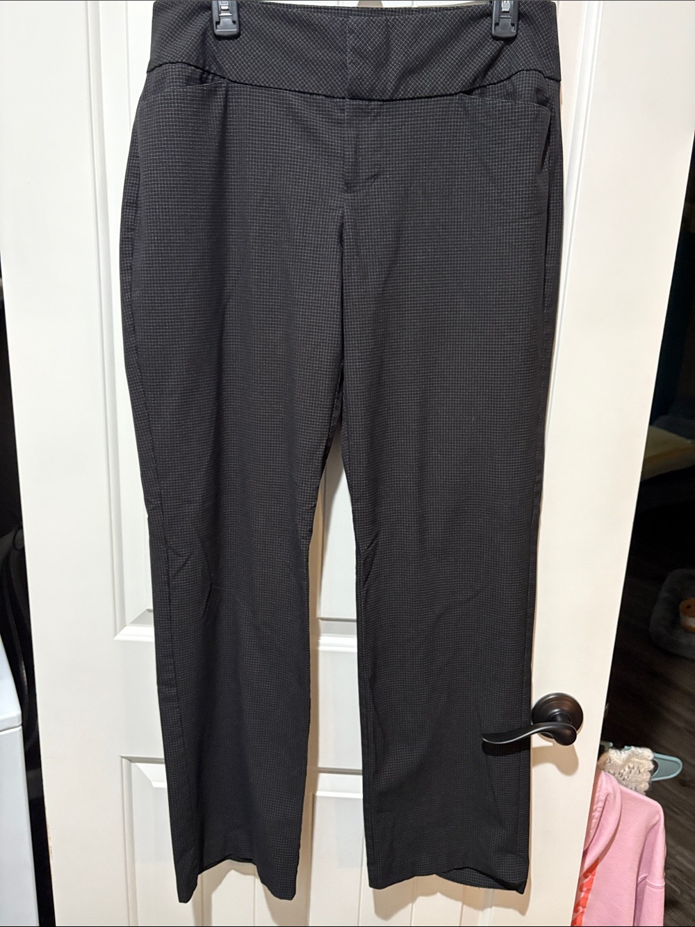Elle Black Straight-Leg Dress Pants